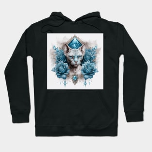 Sphynx And Roses Hoodie